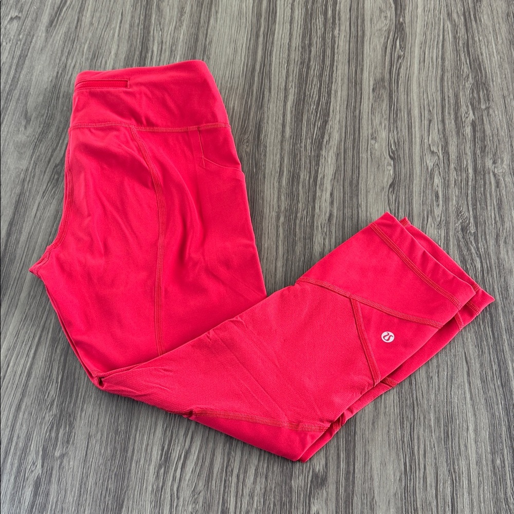 Lululemon Athletica Bright Red Leggings